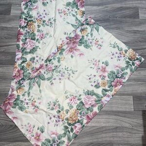 Floral Pillowcase Set - Cream and Pink 1980s 90’s